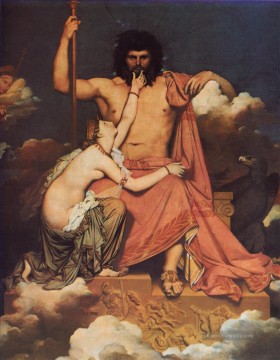  August Werke - Jupiter und Thetis neoklassizistisch Jean Auguste Dominique Ingres